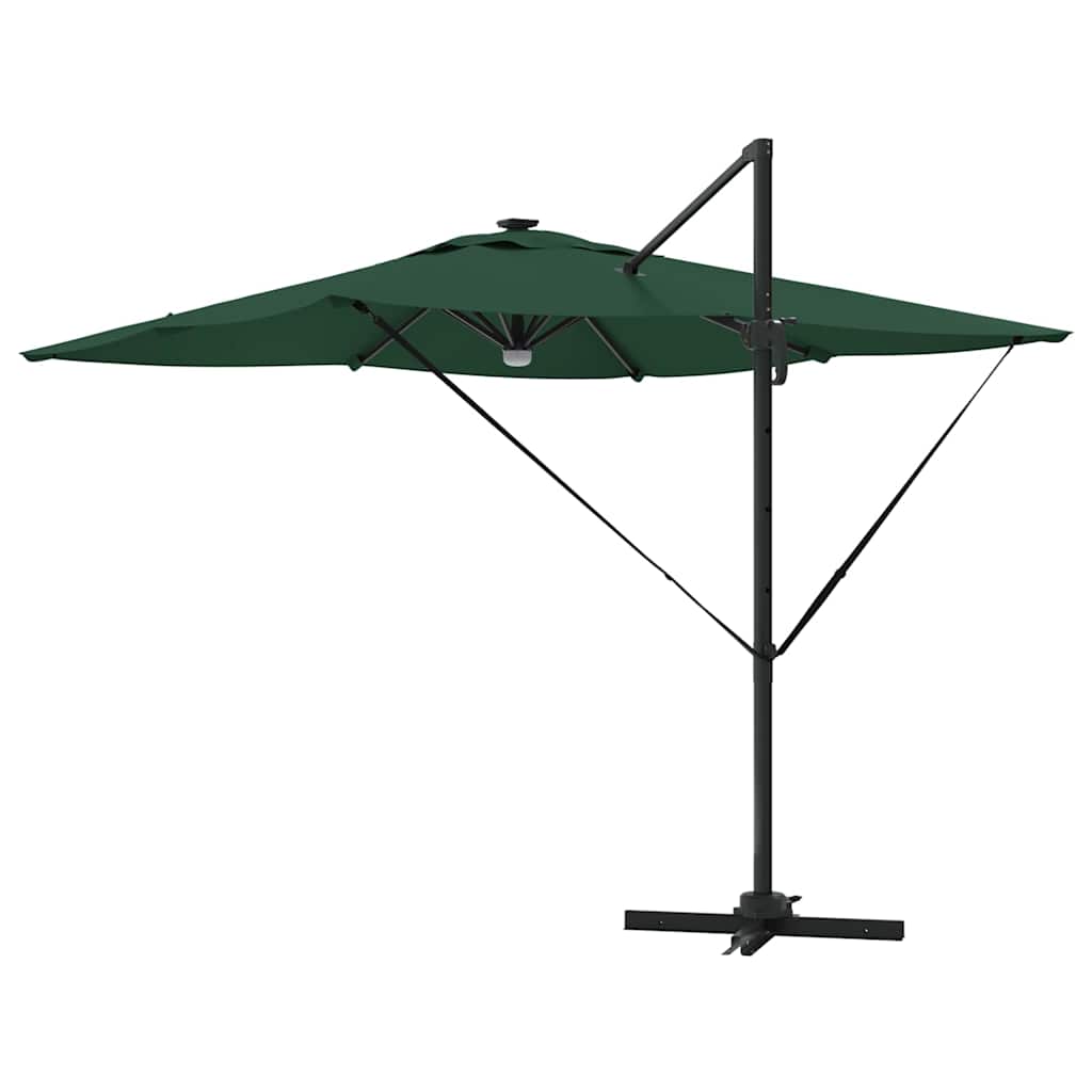 Roma Parasol Green 286 x 285 x 270 cm Aluminium and Polyester