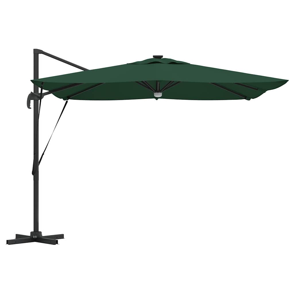 Roma Parasol Green 286 x 285 x 270 cm Aluminium and Polyester