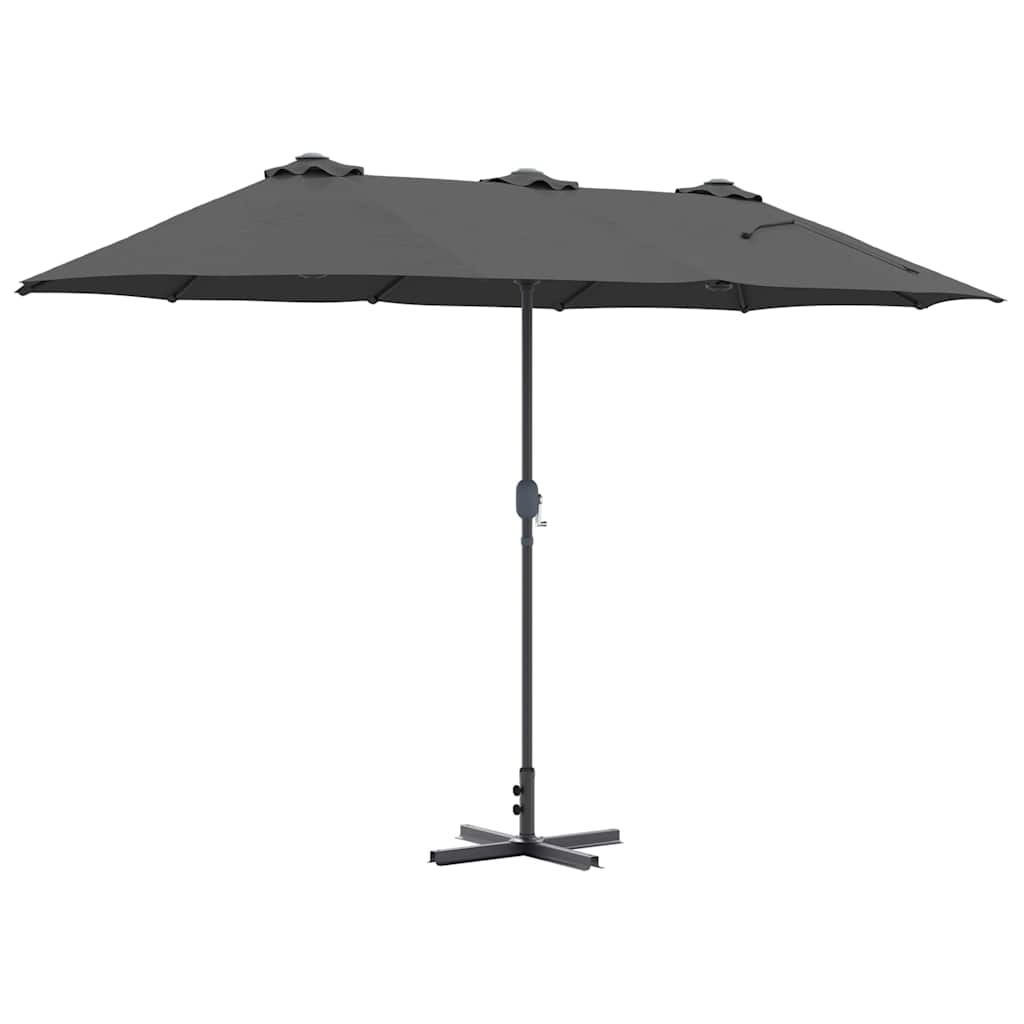 Garden Parasol Anthracite 370 x 197 x 239 cm