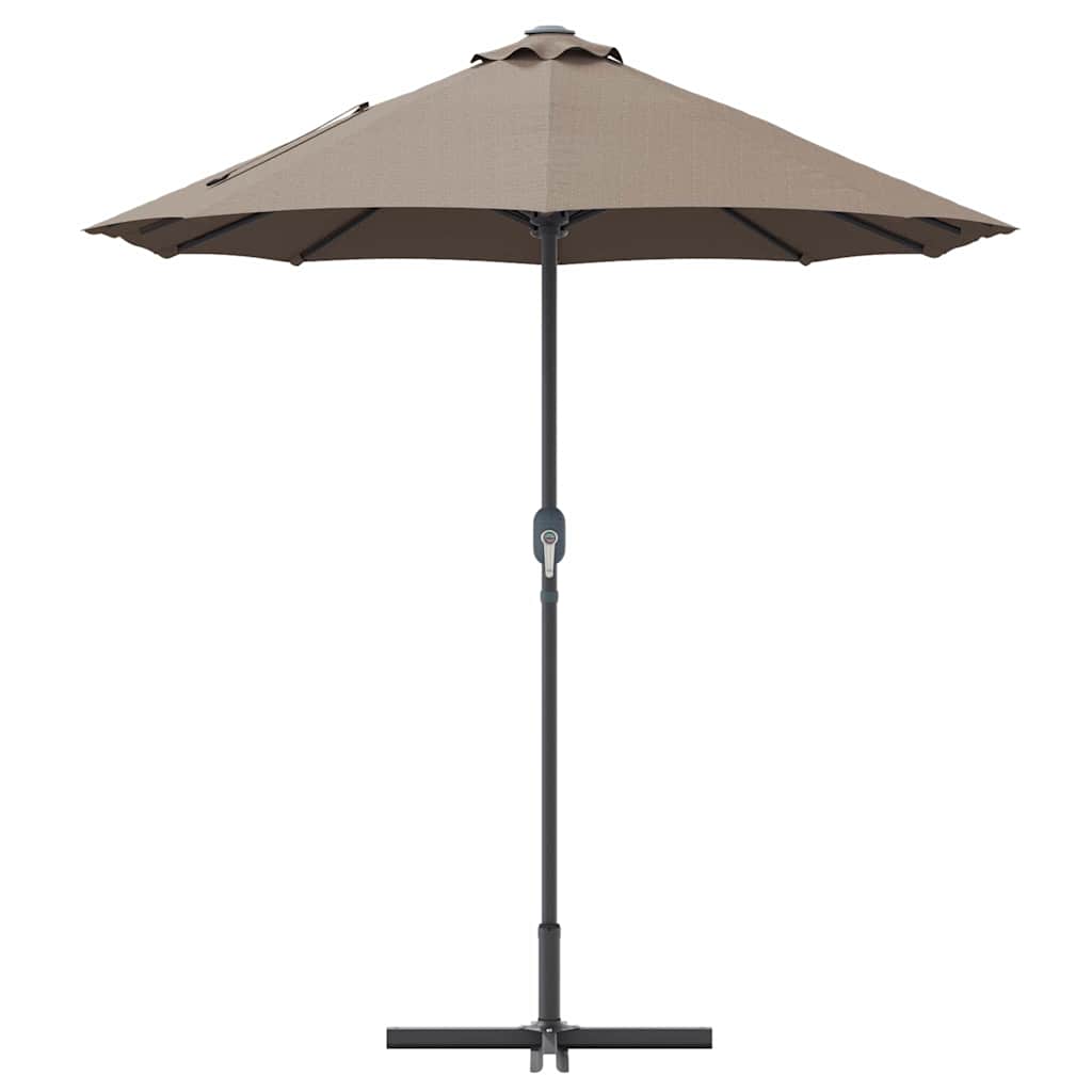 Garden Parasol Taupe 370 x 197 x 239 cm Powder-coated steel