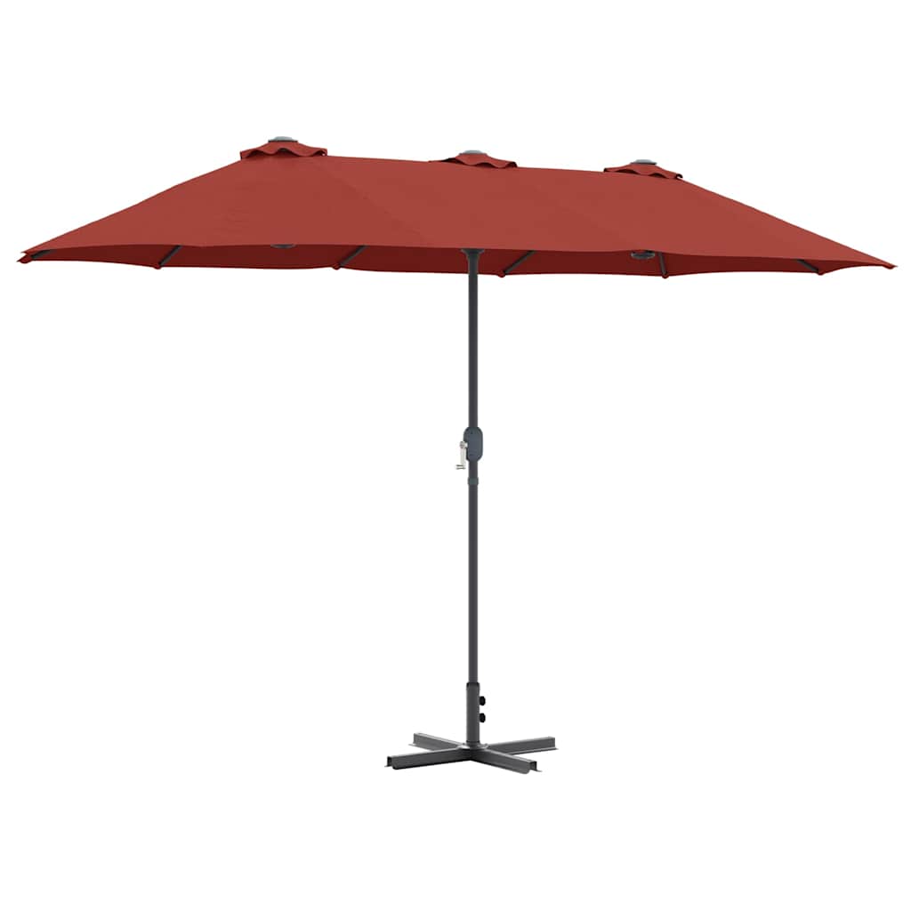 Garden Parasol Terracotta 370 x 197 x 239 cm