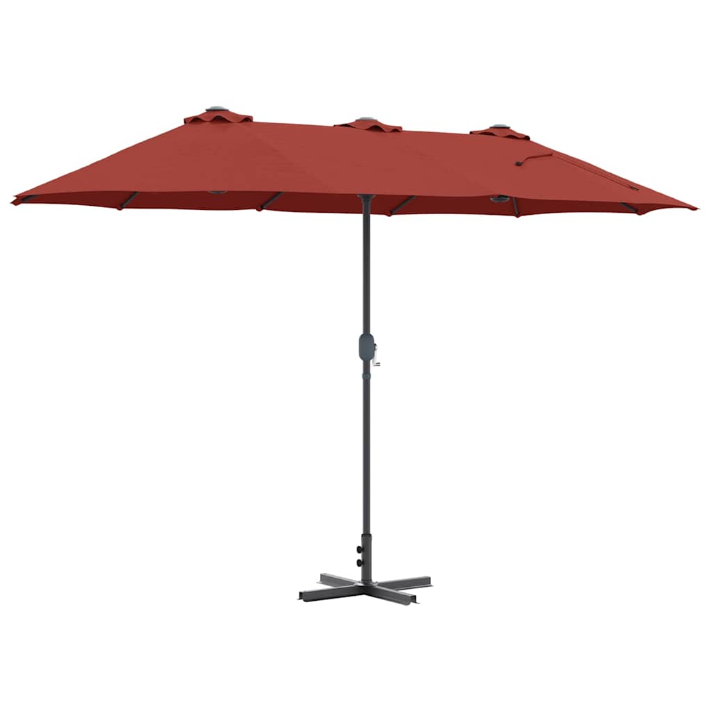 Garden Parasol Terracotta 370 x 197 x 239 cm