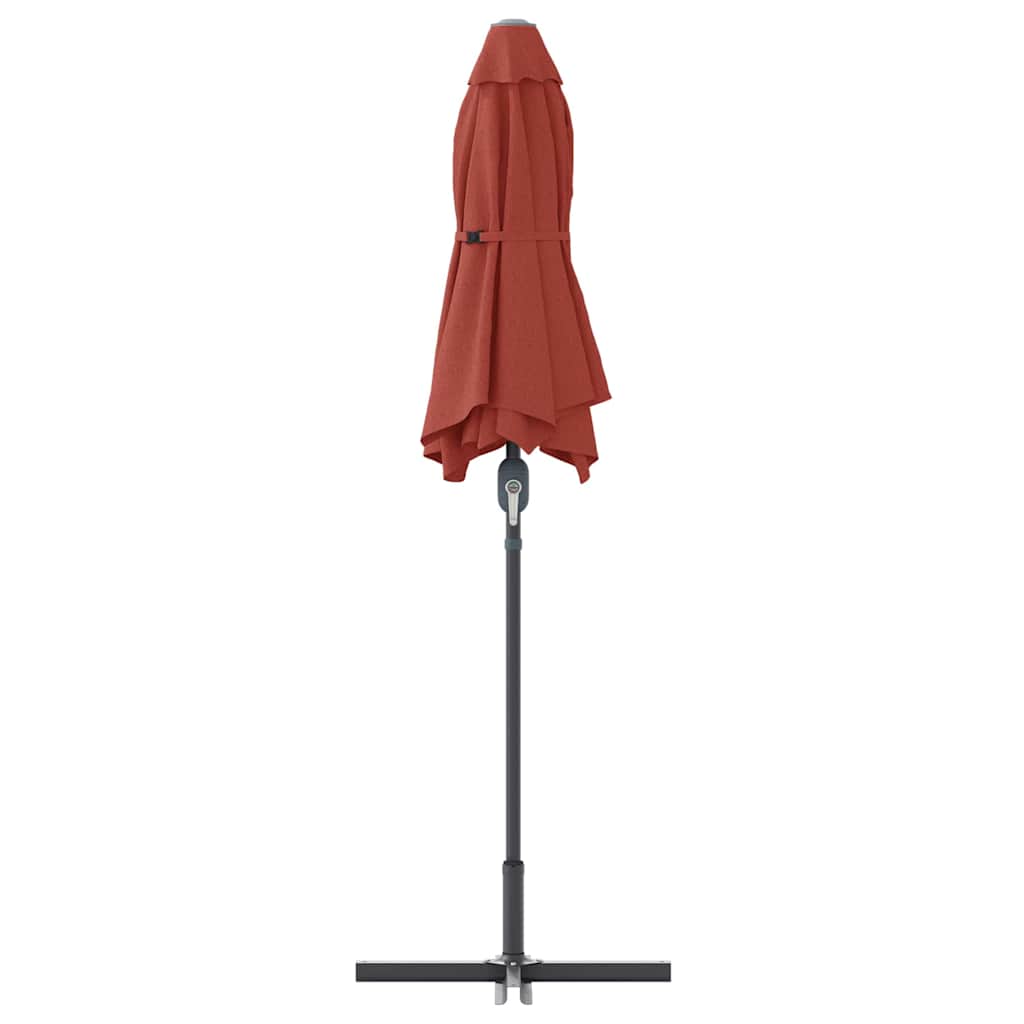 Garden Parasol Terracotta 370 x 197 x 239 cm