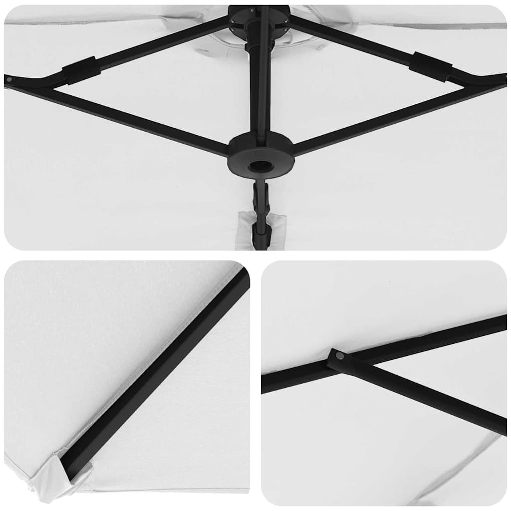 Garden Cantilever Parasol Sand 372 x 198 x 243 cm