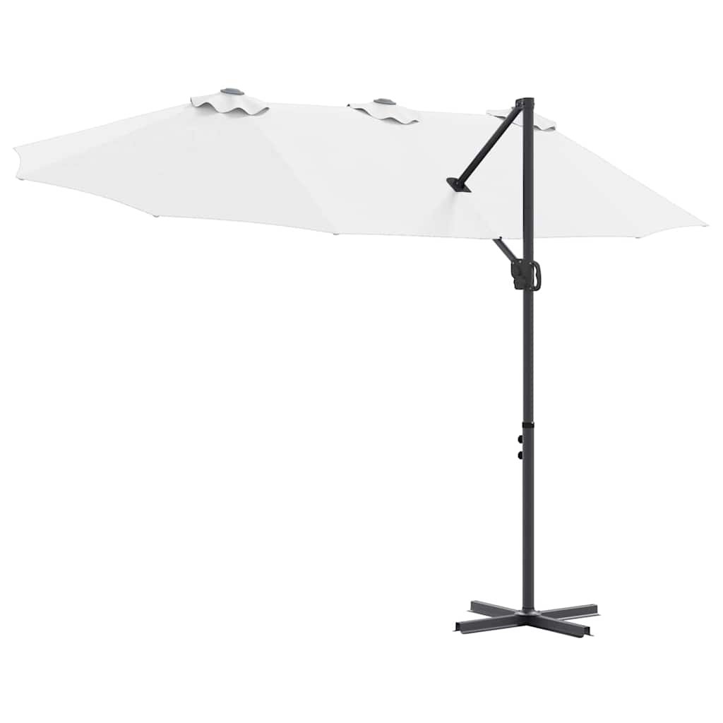 Garden Cantilever Parasol Sand 372 x 198 x 243 cm
