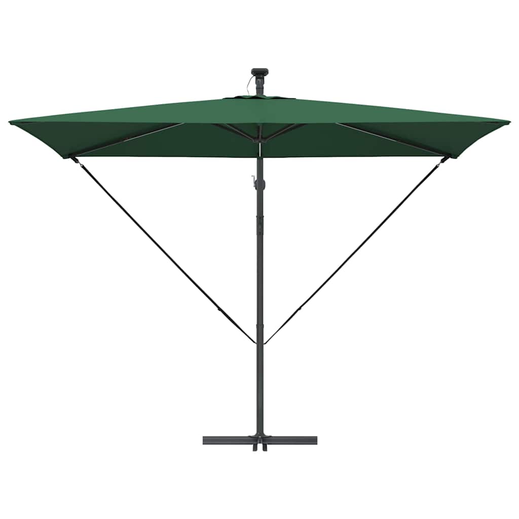 Cantilever Banana Parasol Green 294 x 200 x 254 cm