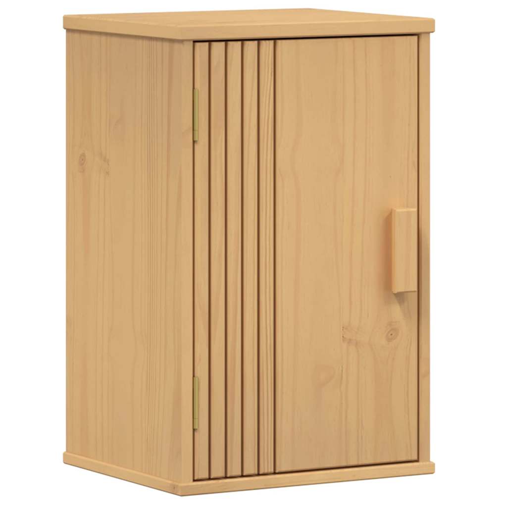 Bathroom Furniture Set with Door 3 pcs Brown 114 x 43 x 73.5 cm