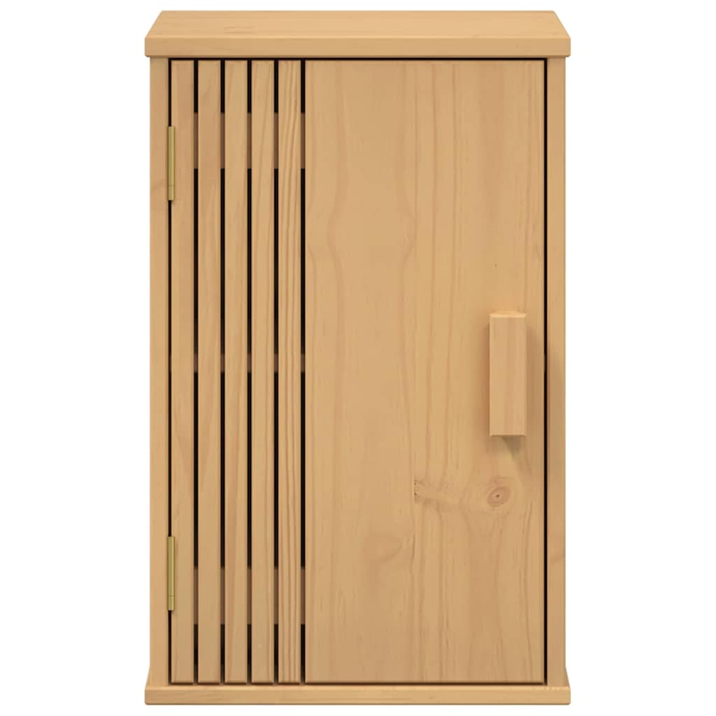 Bathroom Furniture Set with Door 3 pcs Brown 114 x 43 x 73.5 cm
