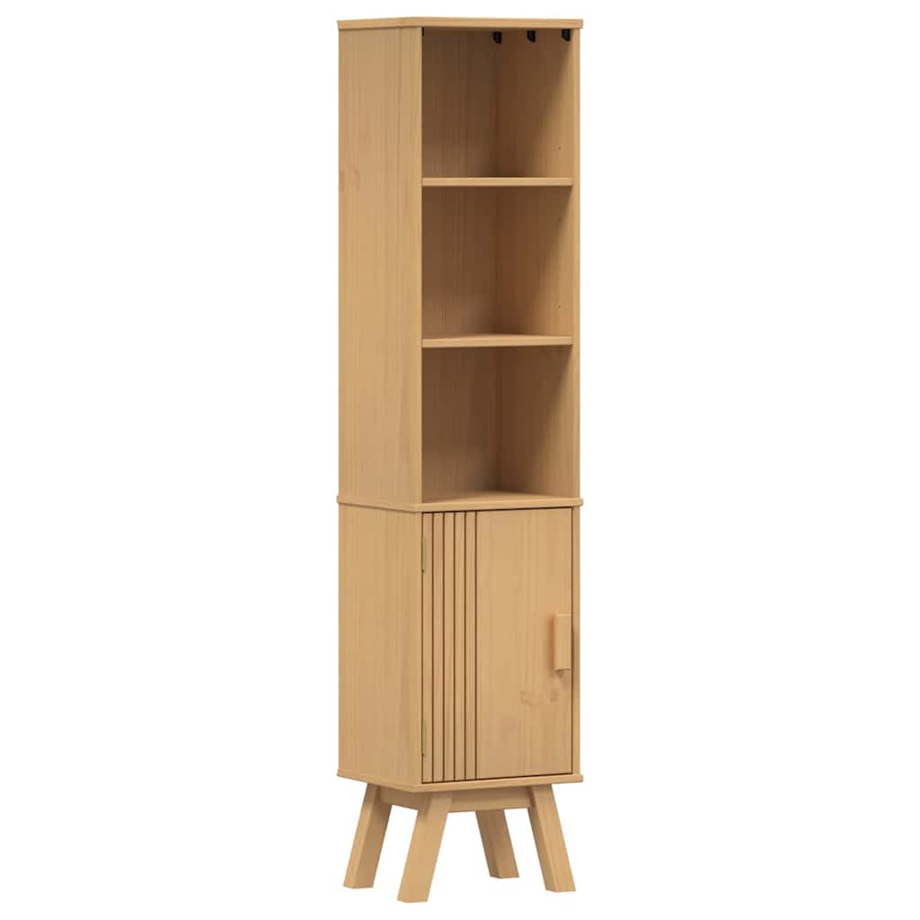 Bathroom Furniture Set with Door 4 pcs Brown 114 x 43 x 73.5 cm