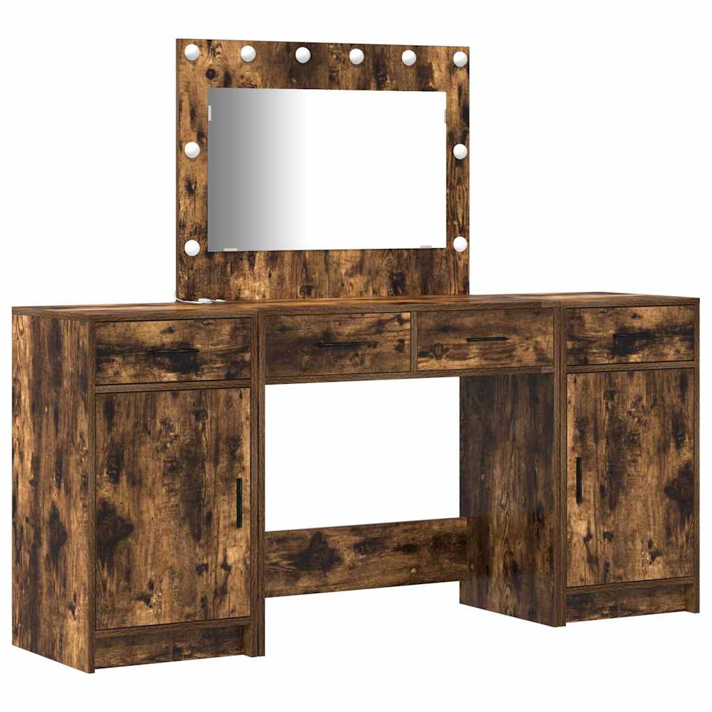 Dressing Table 3 pcs Brown 40 x 41 x 75 cm Engineered wood