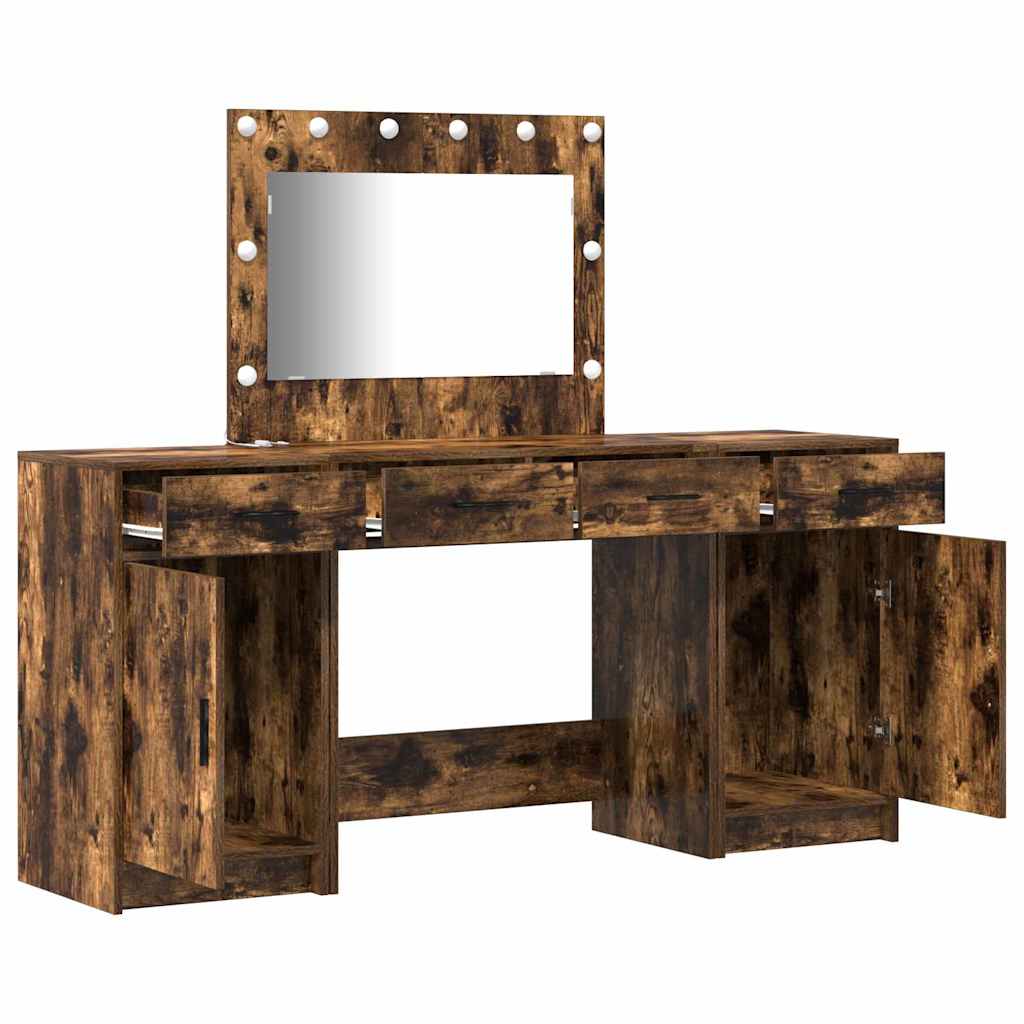 Dressing Table 3 pcs Brown 40 x 41 x 75 cm Engineered wood