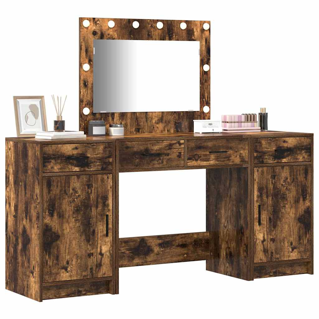 Dressing Table 3 pcs Brown 40 x 41 x 75 cm Engineered wood