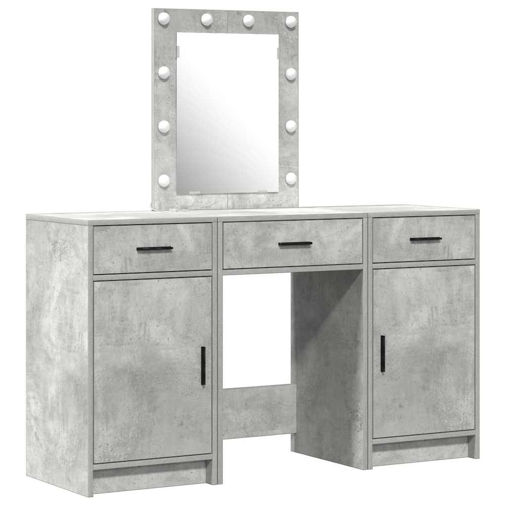 Dressing Table with Door Grey 50 x 41 x 135 cm Engineered wood
