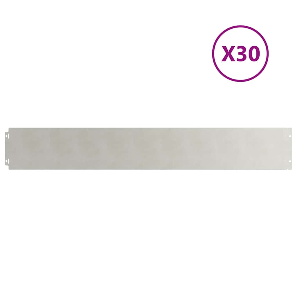 Lawn Edgings 30 pcs 15x103 cm Stainless Steel