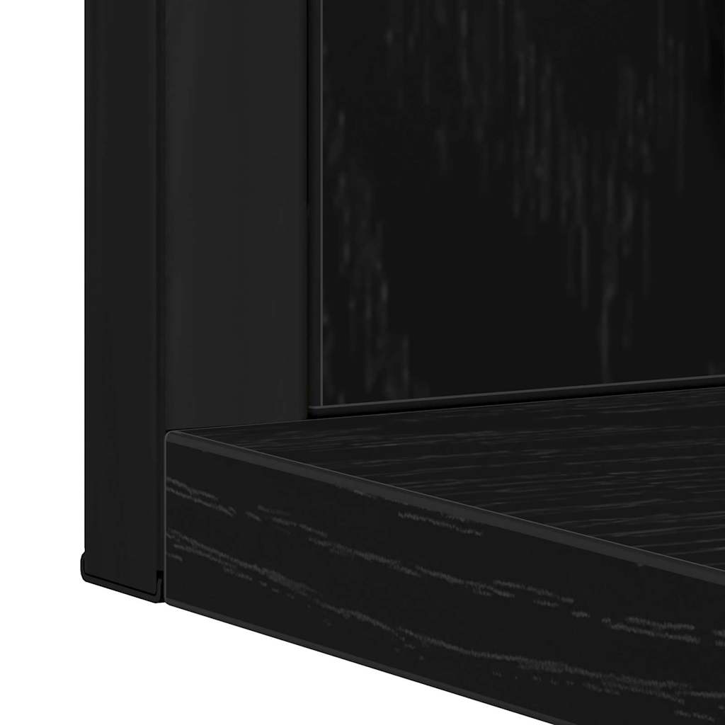 Bathroom Furniture Set with Storage 2 pcs Black 60 x 33 x 60 cm