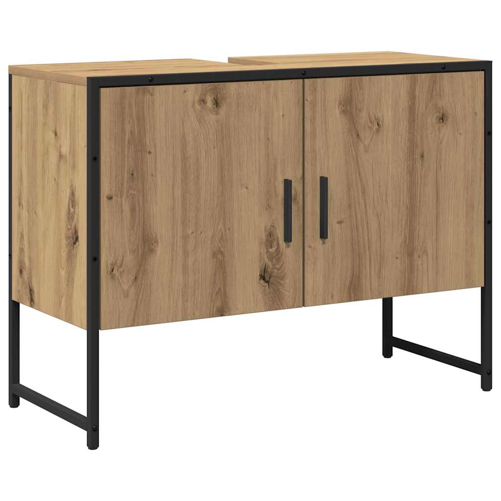 Bathroom Furniture Set with Storage 2 pcs Brown 80 x 33 x 60 cm