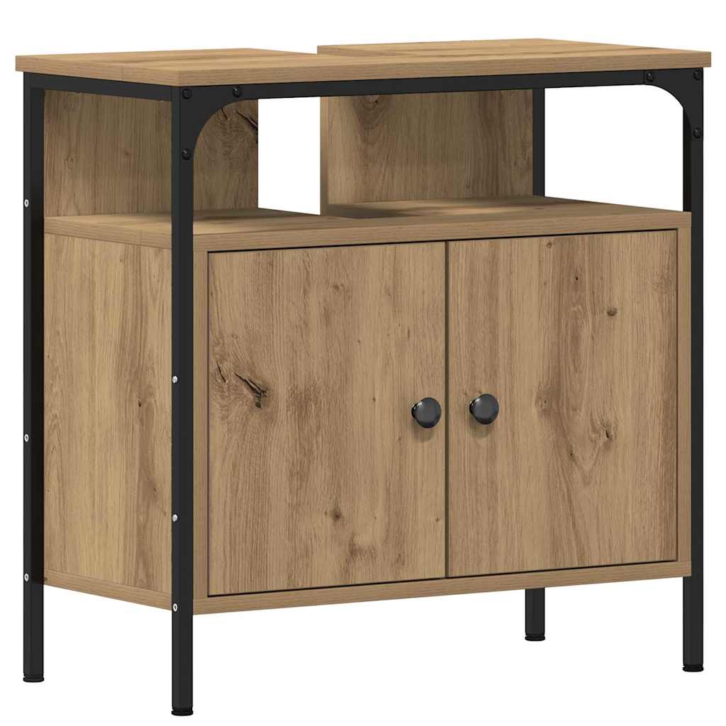 Bathroom Furniture Set with Storage 3 pcs Brown 80 x 30 x 60 cm