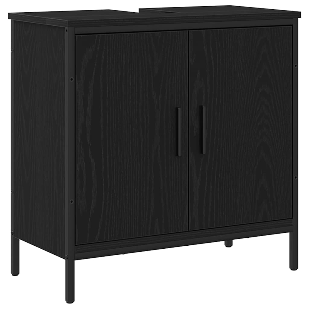 Bathroom Furniture Set with Storage 3 pcs Black 80 x 30 x 44 cm