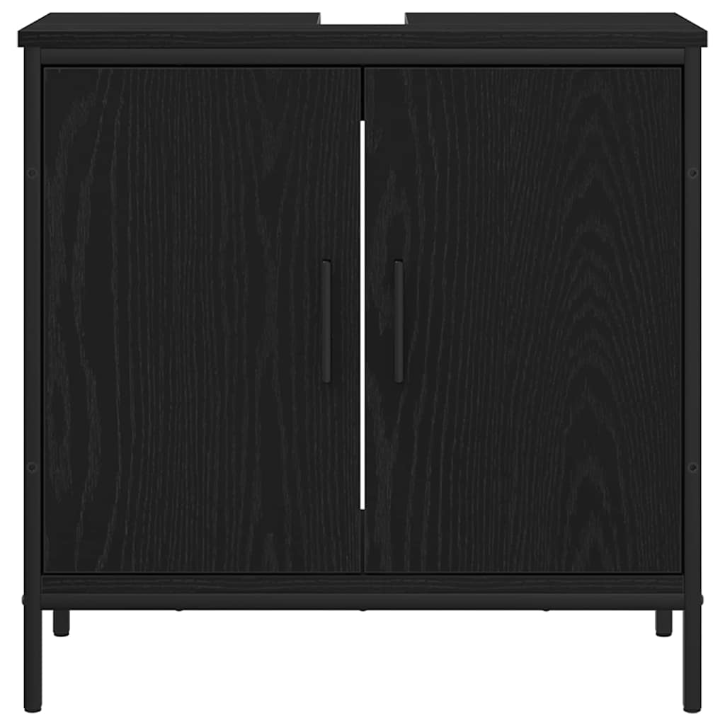 Bathroom Furniture Set with Storage 3 pcs Black 80 x 30 x 44 cm