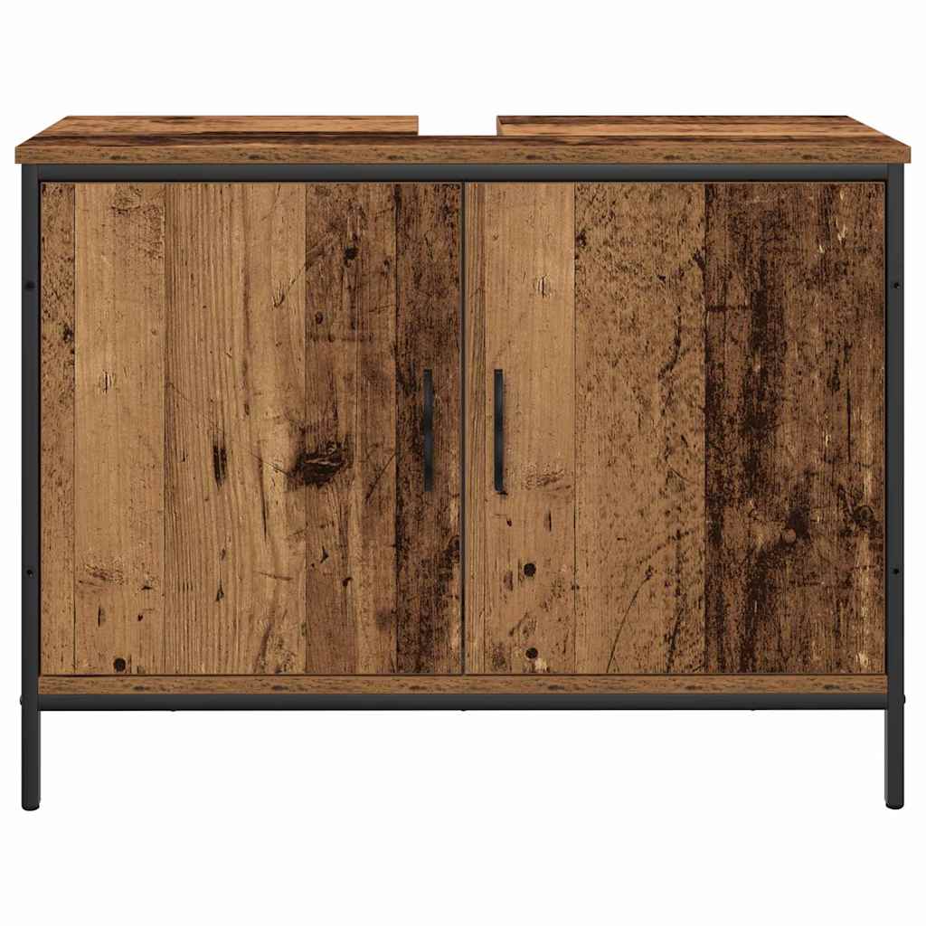 Bathroom Furniture Set with Door 4 pcs Brown 33 x 33 x 185.5 cm