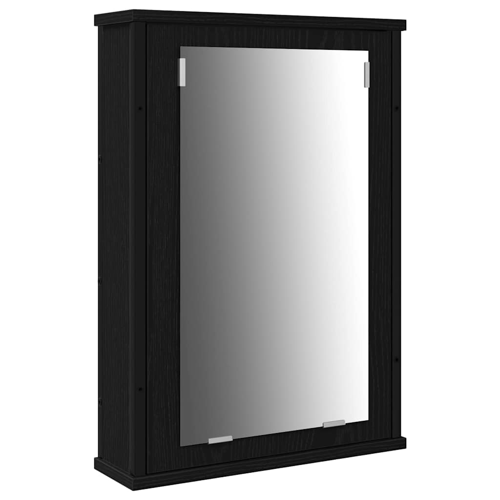 Bathroom Furniture Set 4 pcs Black oak 33 x 33 x 185.5 cm