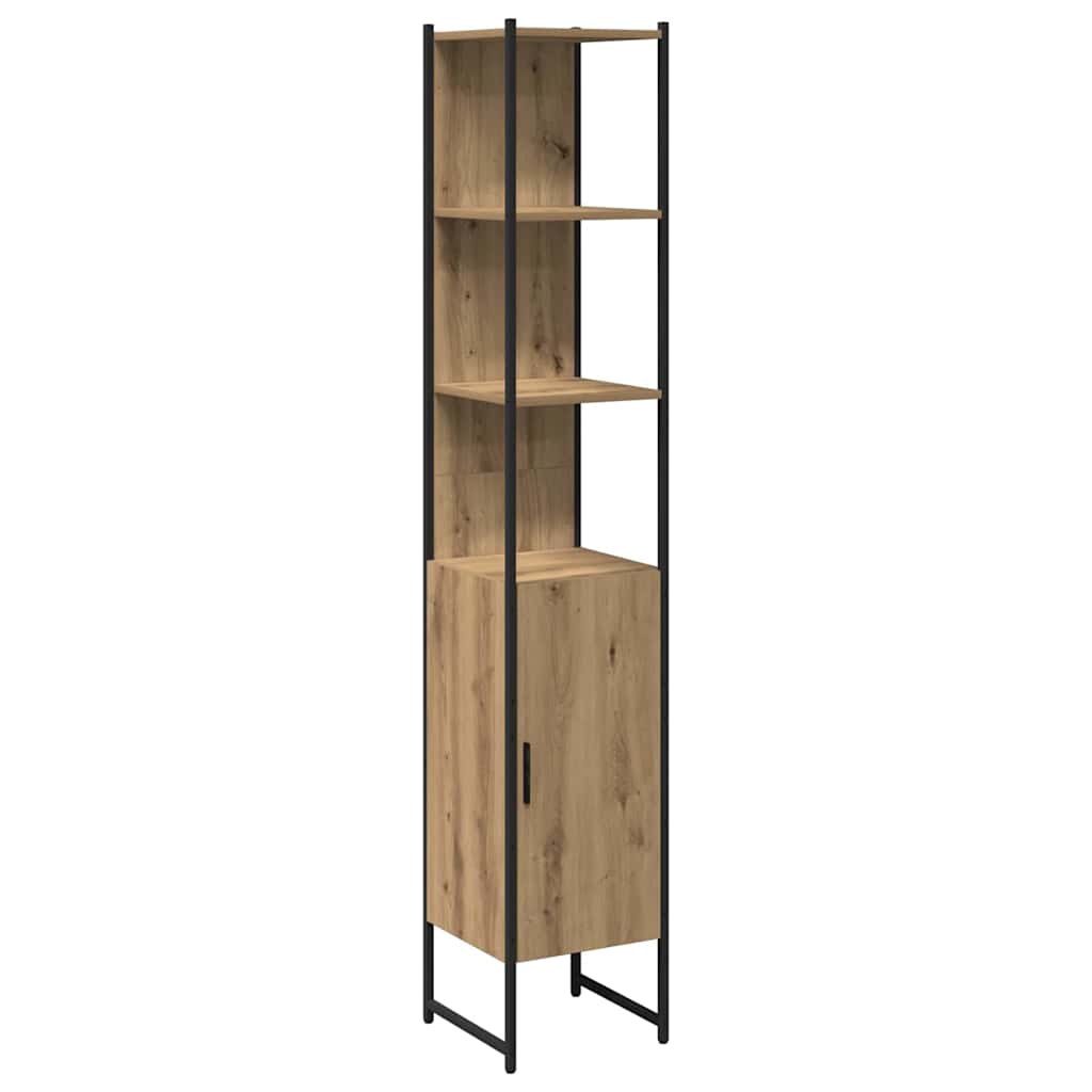 Bathroom Furniture Set 4 pcs Artisan oak 33 x 33 x 185.5 cm
