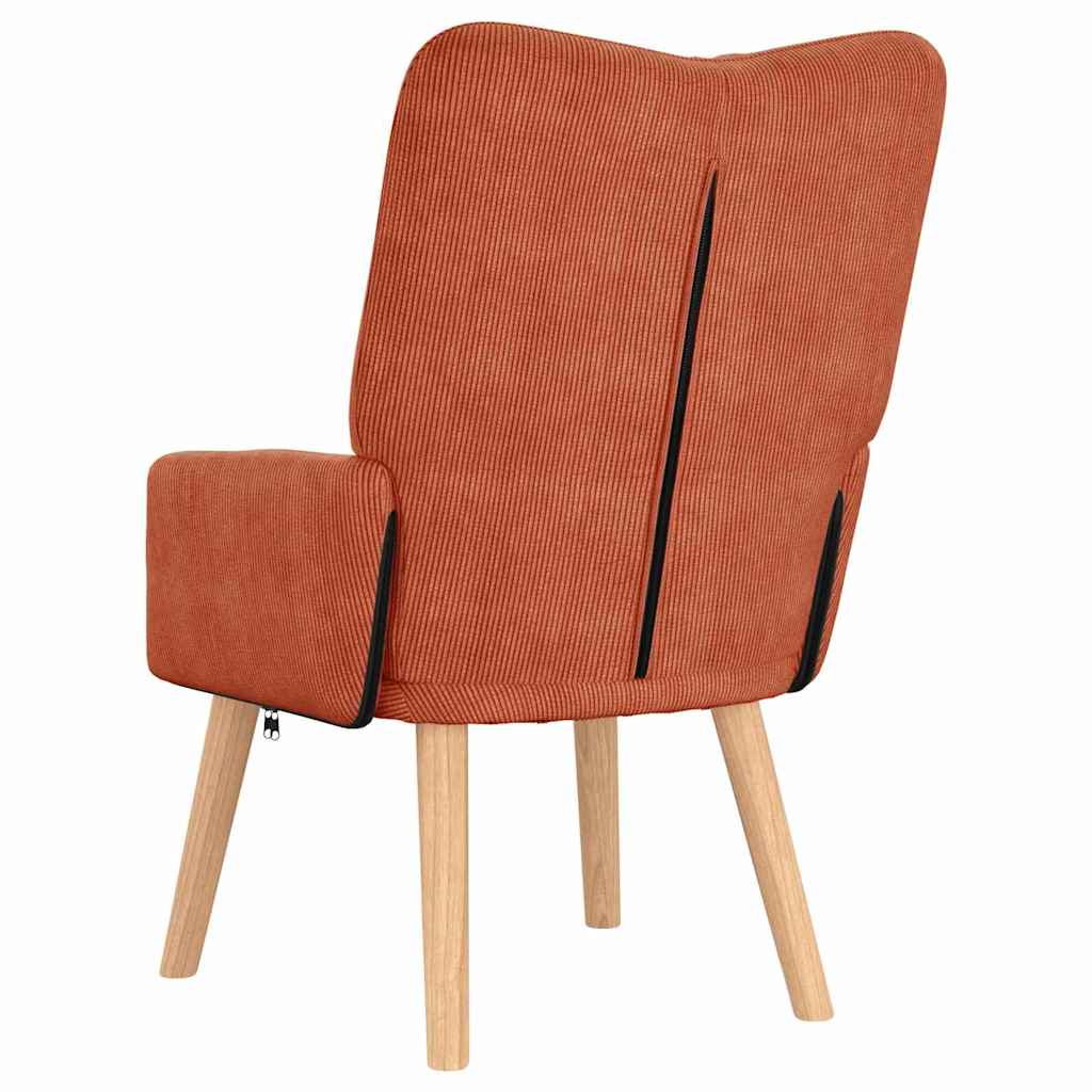 Relaxing Chair Red orange 63 x 67 x 94 cm Fabric