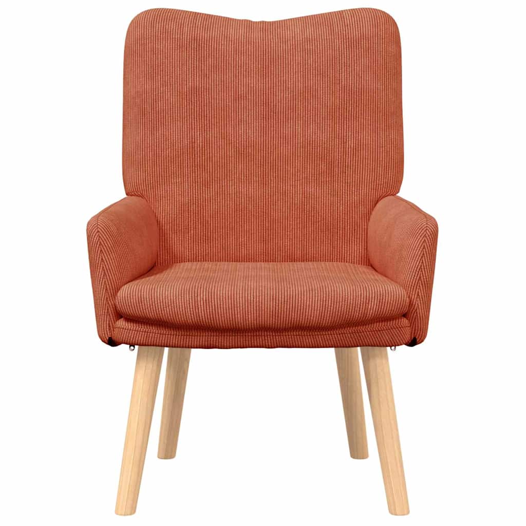 Relaxing Chair Red orange 63 x 67 x 94 cm Fabric