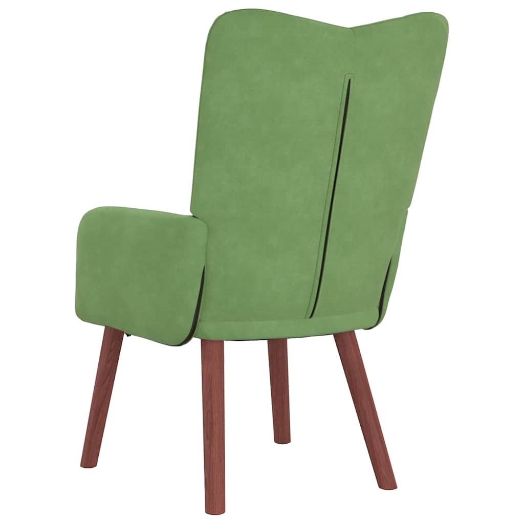 Relaxing Chair Light green 63 x 67 x 94 cm Velvet