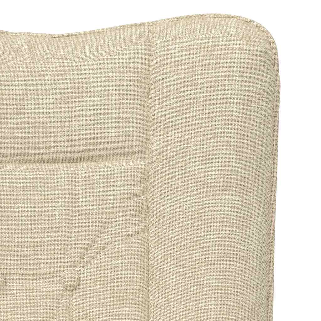 Relaxing Chair Cream 63 x 67 x 94 cm Fabric