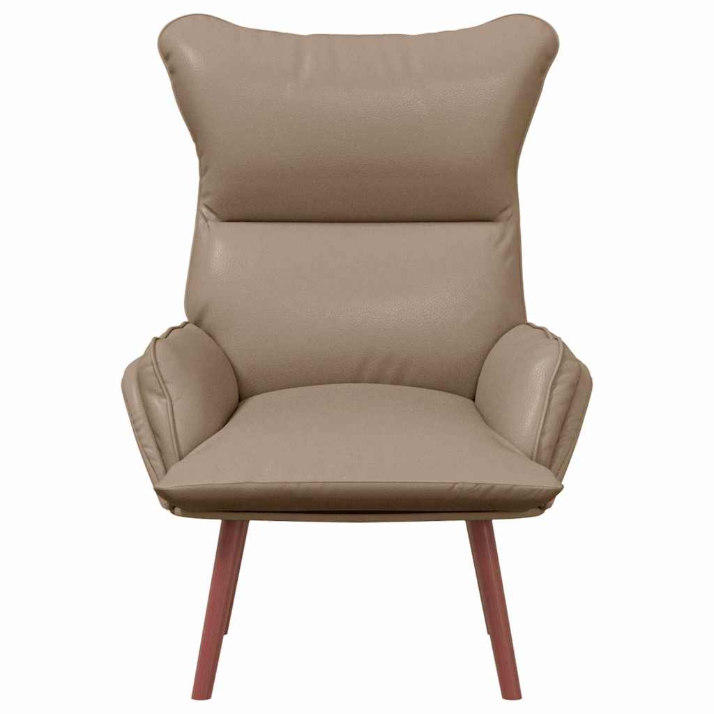Relaxing Chair Cappuccino 69 x 74 x 93 cm Faux leather