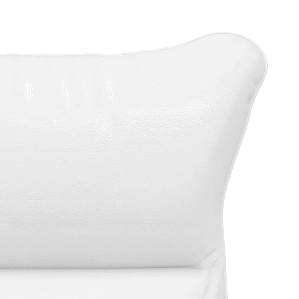 Relaxing Chair White 69 x 74 x 93 cm Faux leather