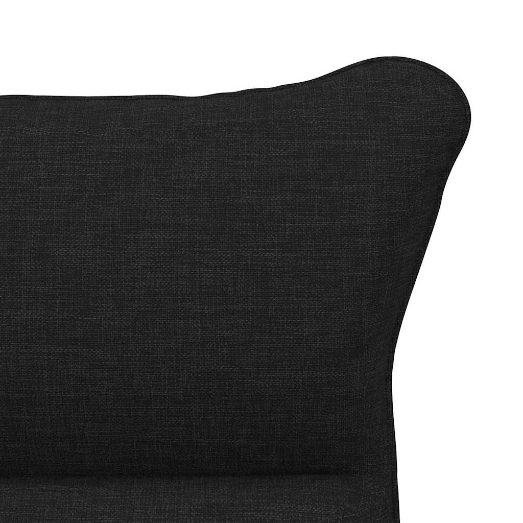 Relaxing Chair Black 69 x 74 x 93 cm Fabric