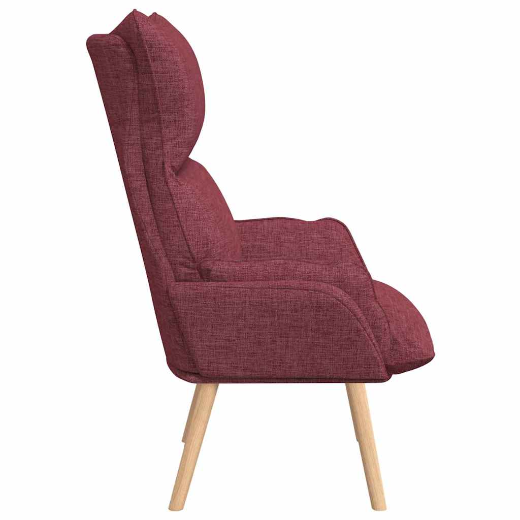 Relaxing Chair Wine red 69 x 74 x 93 cm Fabric