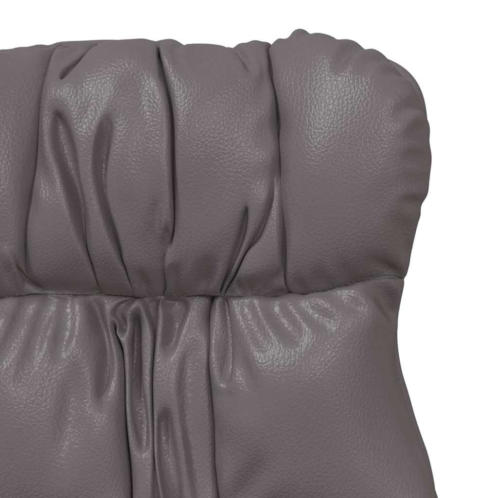 Relaxing Chair Grey 69 x 74 x 93 cm Faux leather
