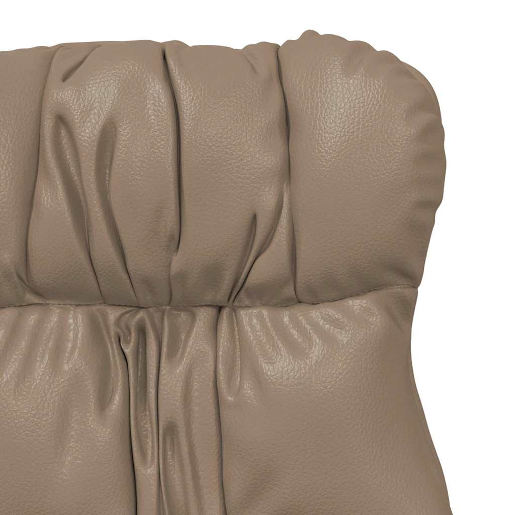 Relaxing Chair Cappuccino 69 x 74 x 93 cm Faux leather