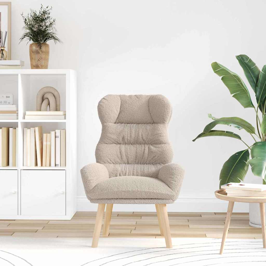 Relaxing Chair Light grey 69 x 74 x 93 cm Fabric