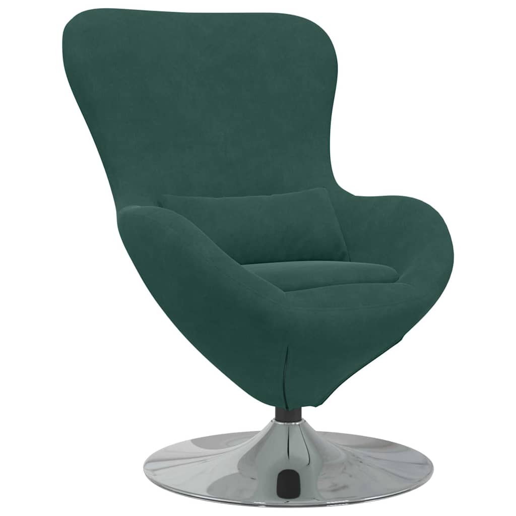 Egg Chair Dark green 63 x 73 x 90 cm Velvet