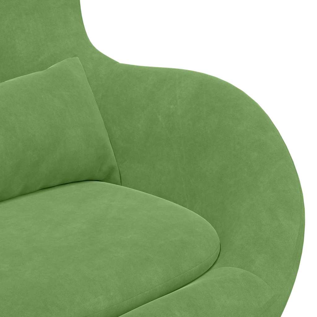 Egg Chair Light Green 63 x 73 x 90 cm Velvet
