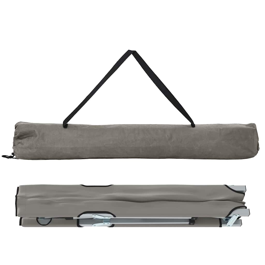 Folding Camping Bed Folding Grey 62 x 194 x 42 cm Oxford fabric