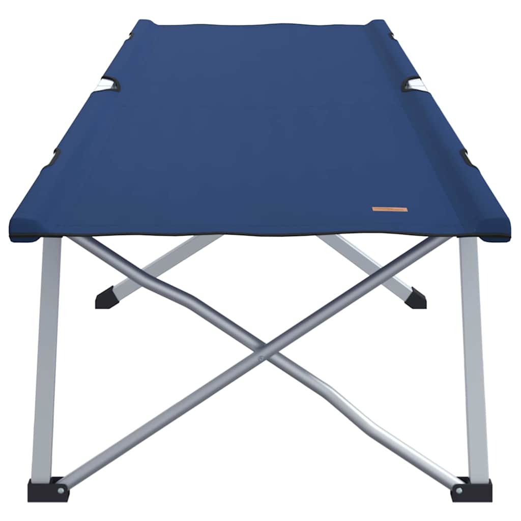 Folding Camping Bed 2 pcs Blue 62 x 194 x 42 cm Oxford fabric