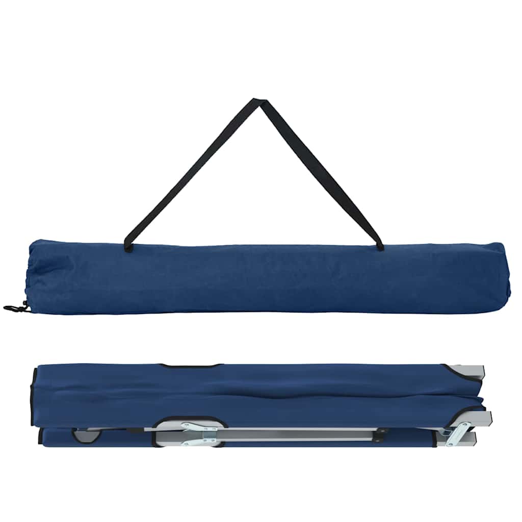 Folding Camping Bed 2 pcs Blue 62 x 194 x 42 cm Oxford fabric