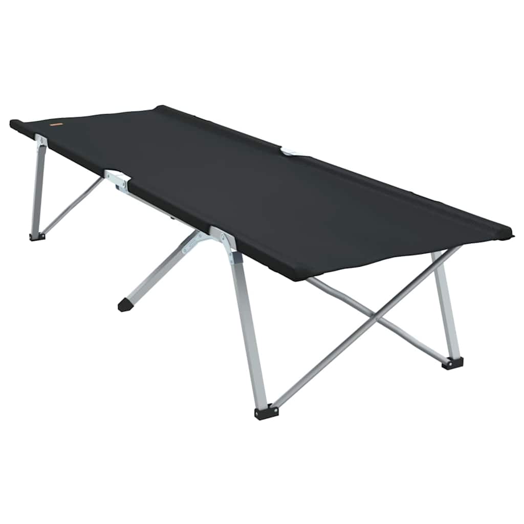Folding Camping Bed 2 pcs Black 62 x 194 x 42 cm Oxford fabric