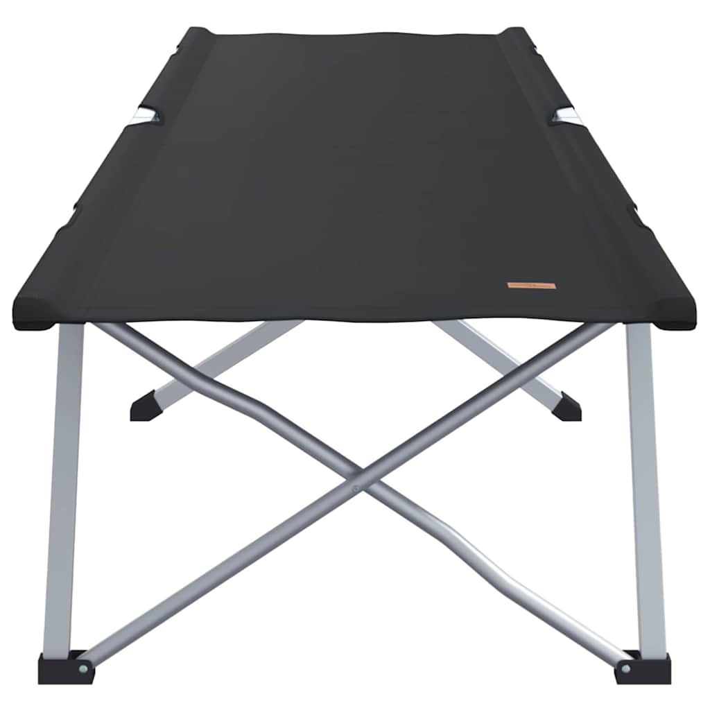 Folding Camping Bed 2 pcs Black 62 x 194 x 42 cm Oxford fabric