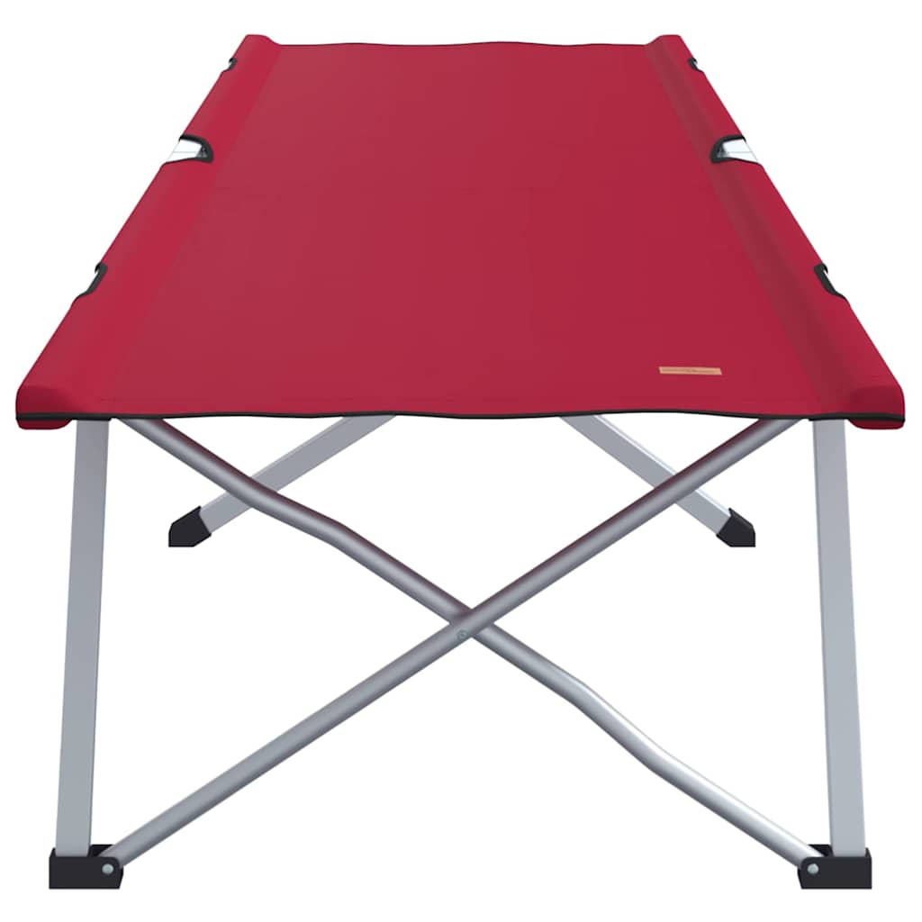 Folding Camping Bed 2 pcs Red 62 x 194 x 42 cm Oxford fabric