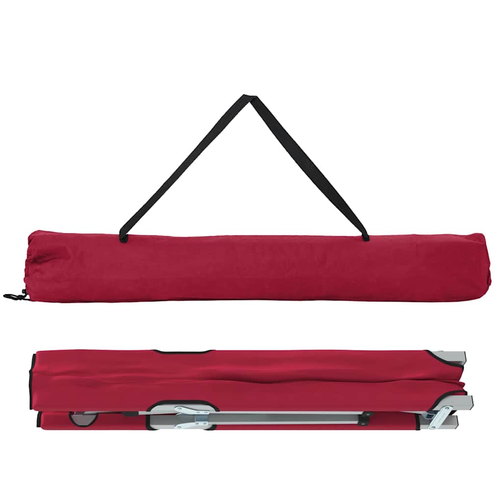 Folding Camping Bed 2 pcs Red 62 x 194 x 42 cm Oxford fabric