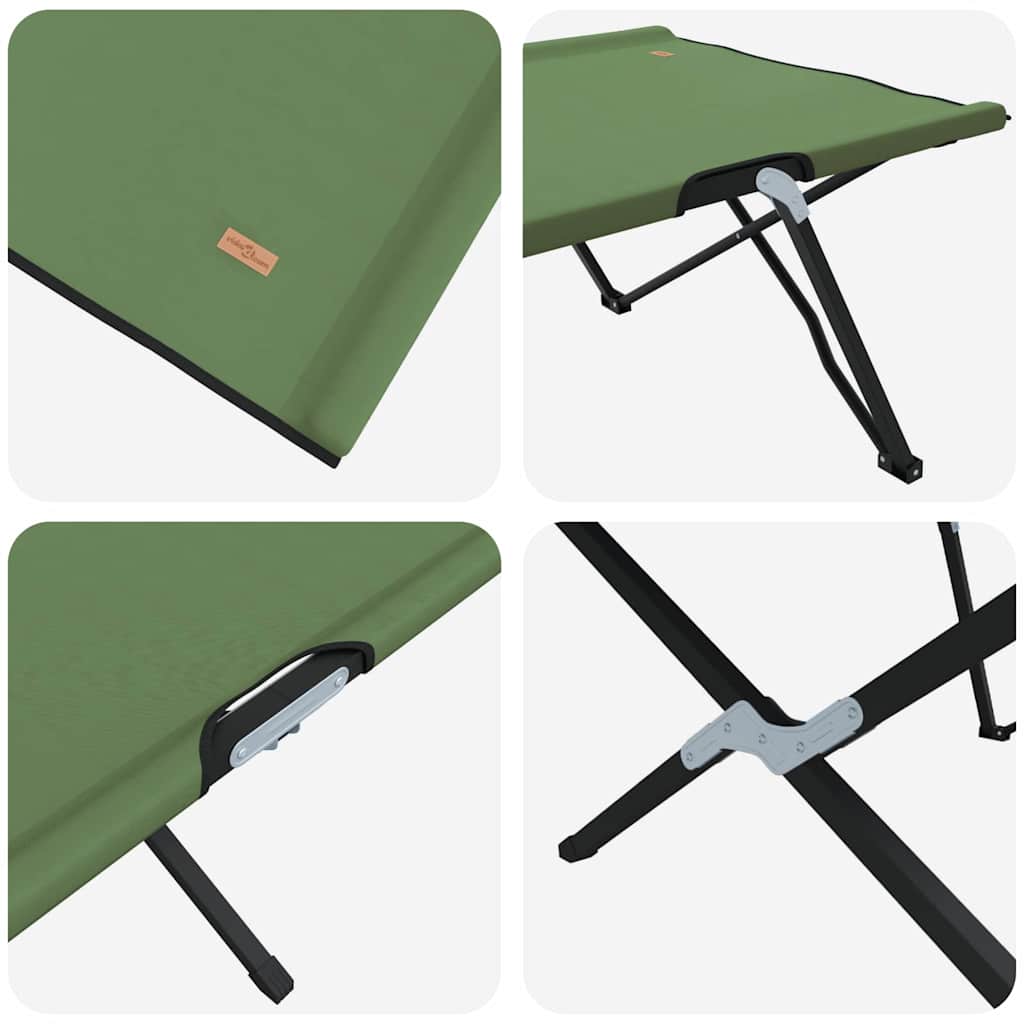 Folding Camping Bed Folding 2 pcs Amy yellow 206 x 76 x 74 cm