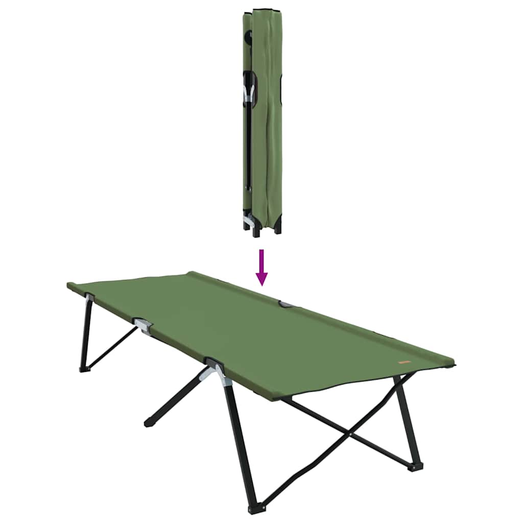 Folding Camping Bed Folding 2 pcs Amy yellow 206 x 76 x 74 cm