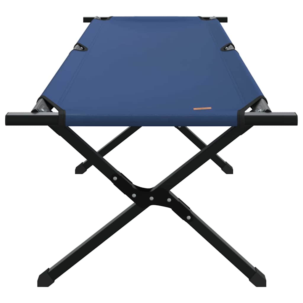 Folding Camping Bed Folding Manual Blue Oxford fabric
