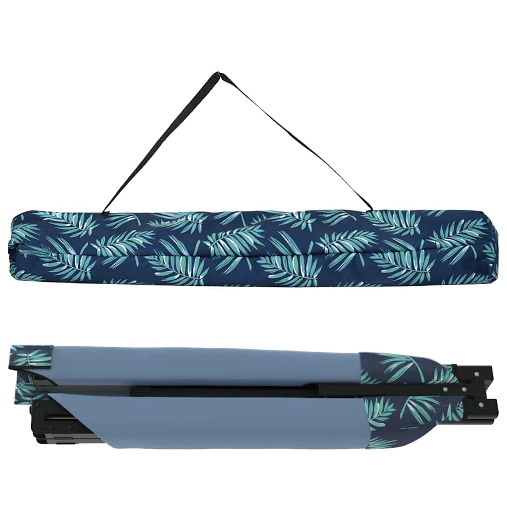 Folding Camping Bed Folding Manual Leaf pattern Oxford fabric